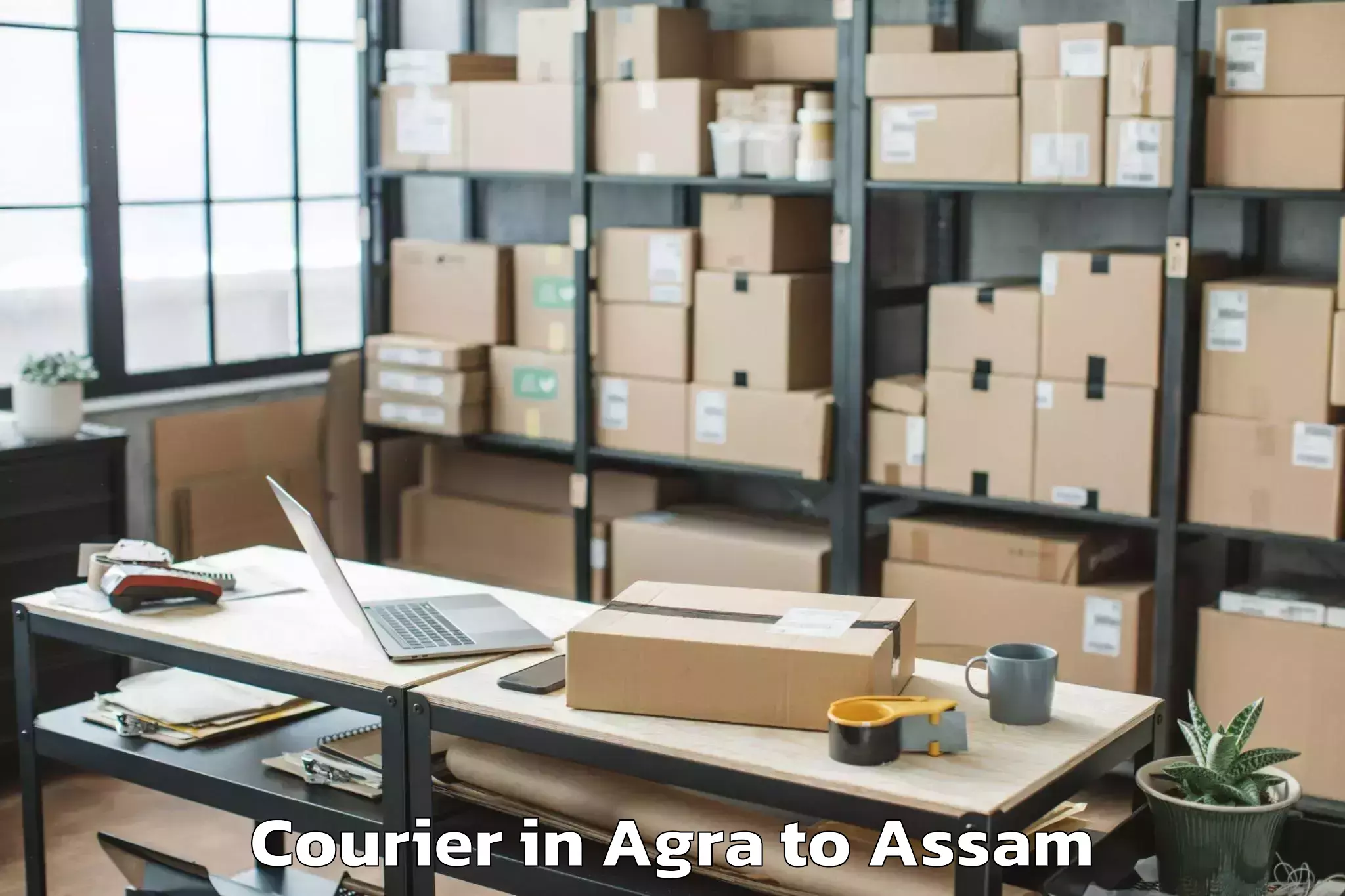 Easy Agra to Raha Courier Booking